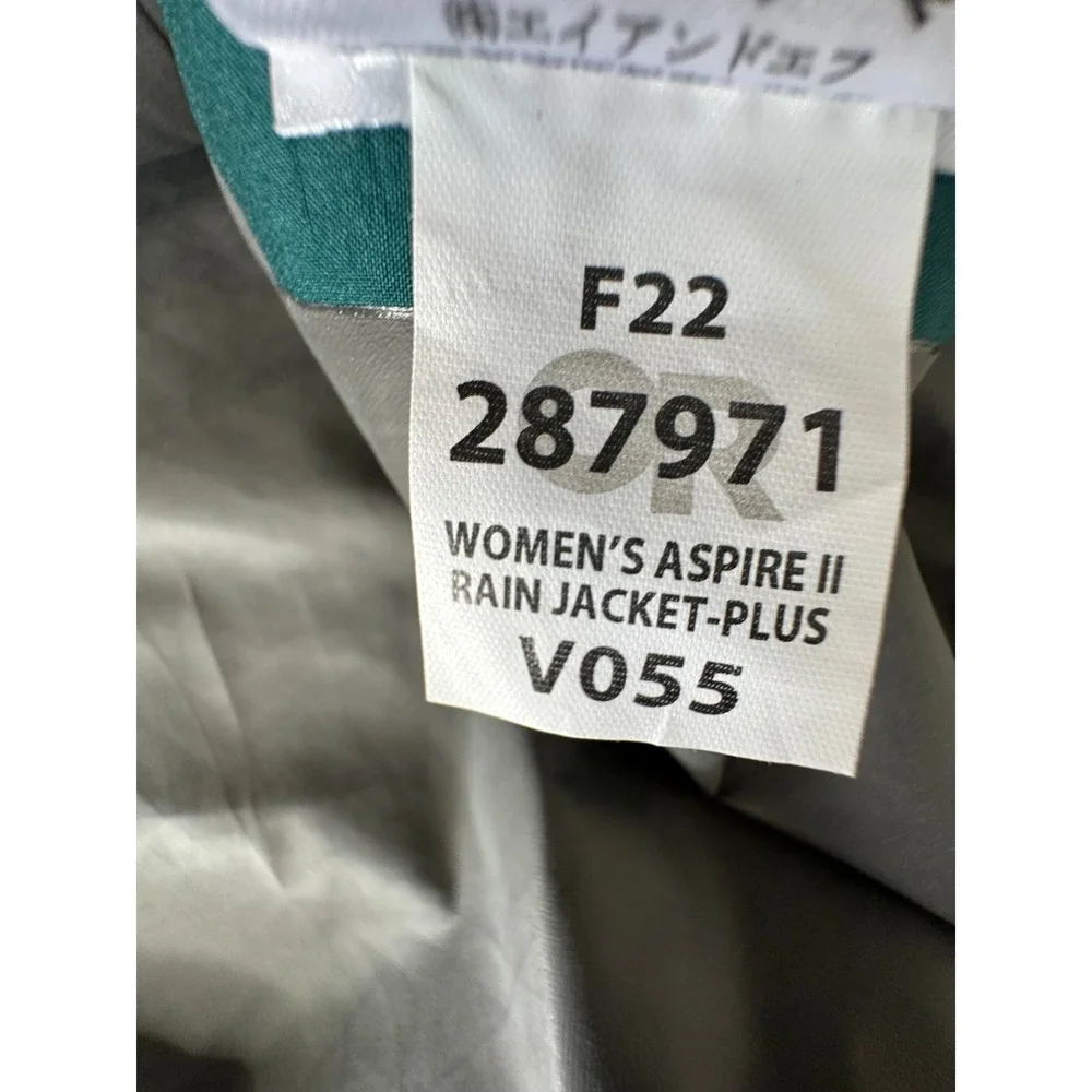 Outdoor Research Aspire II Rain Jacket Size 3X Hooded Colorblock Gore-Tex - Picture 10 of 13